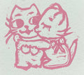 kitties kissing