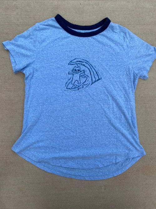 'alex' surf's up kitty t-shirt